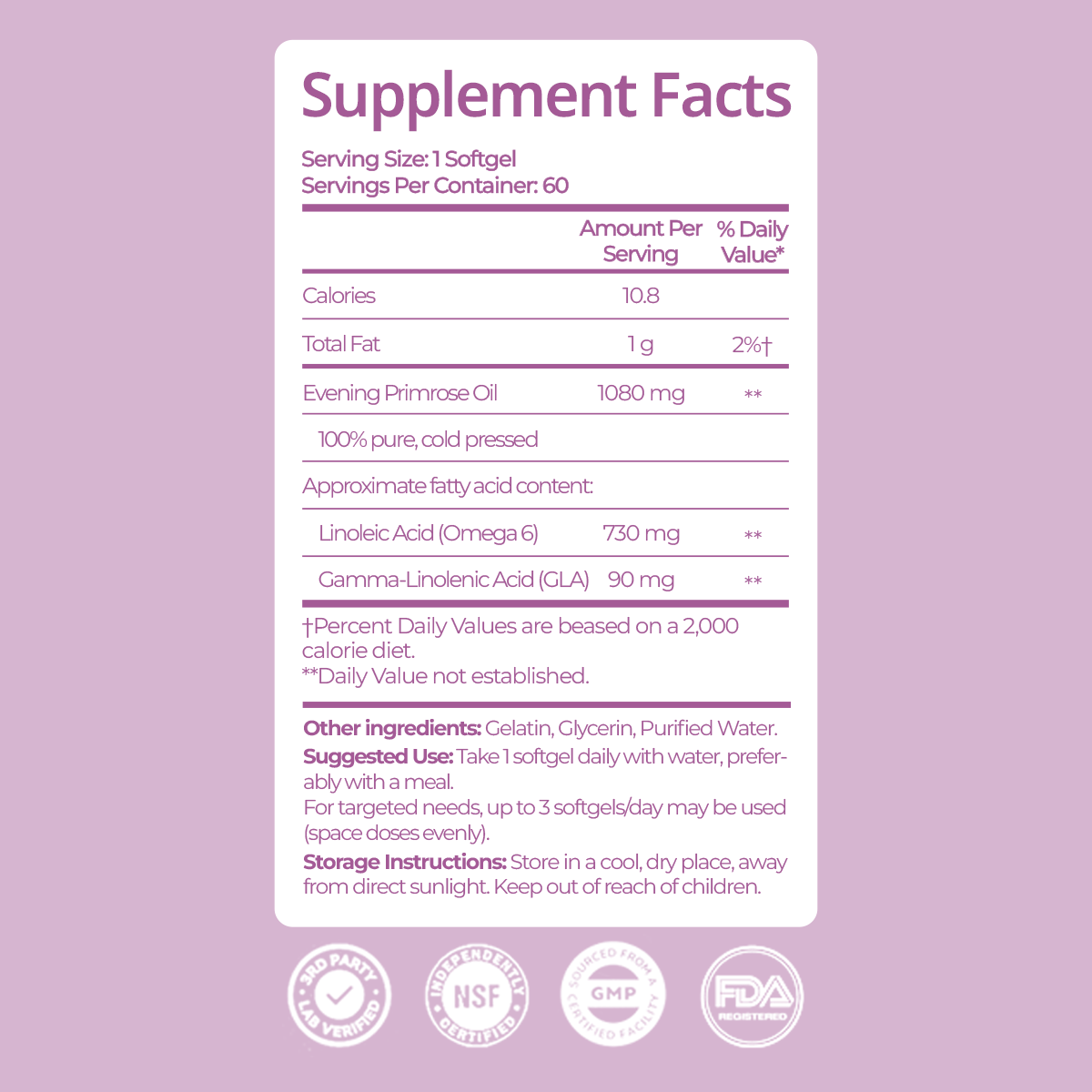 Evening Primrose 1080mg